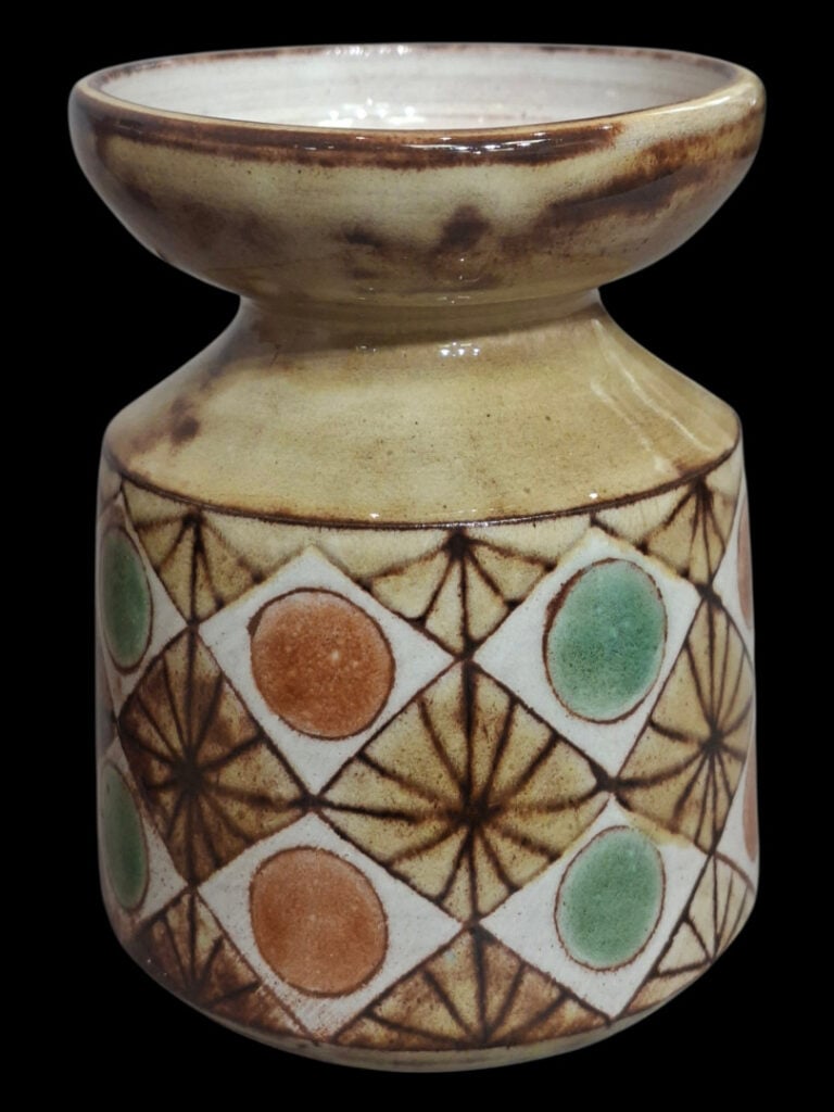 Jean-Claude MALARMEY (1932-1992) - Petit vase en céramique émaillée polychrome…