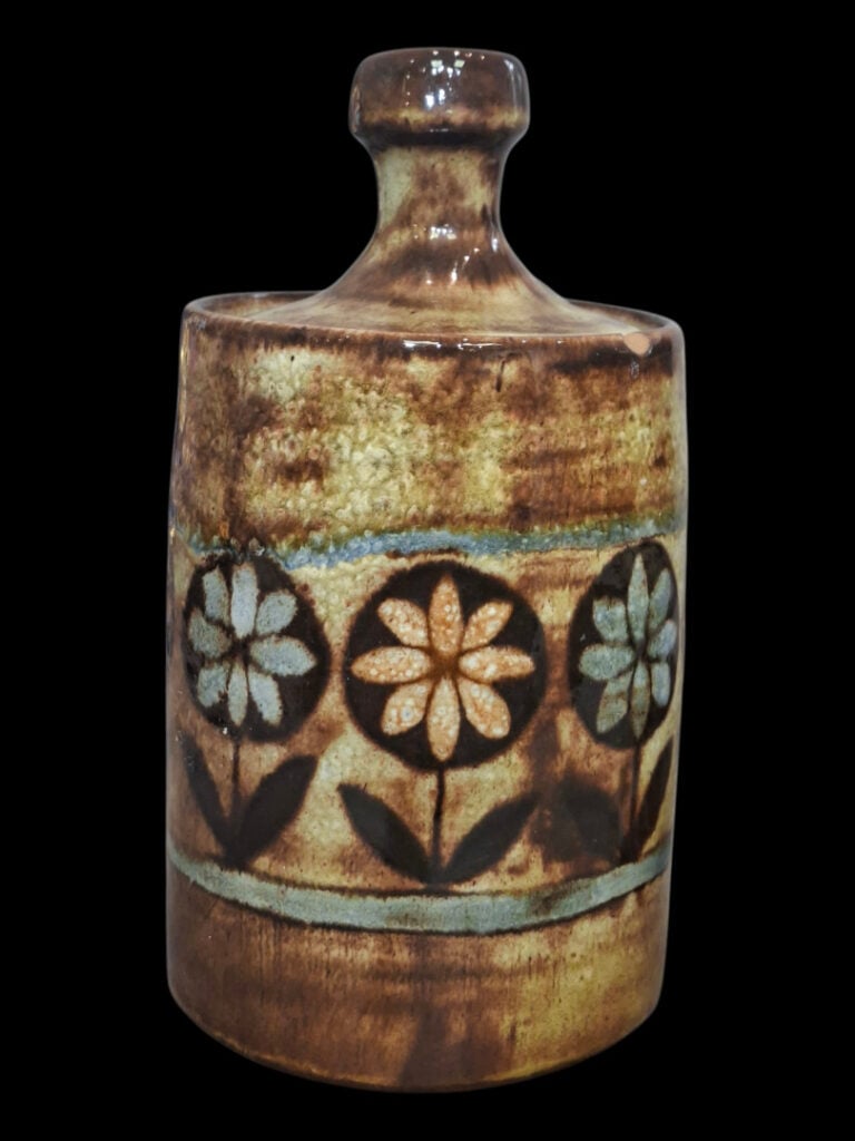 Jean-Claude MALARMEY (1932-1992) - Petit vase en céramique émaillée polychrome…