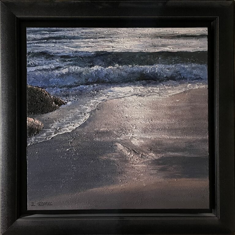 Jean-Louis SCOAZEC (1952-) - Bord de mer - Huile sur toile, signée en bas à gau…