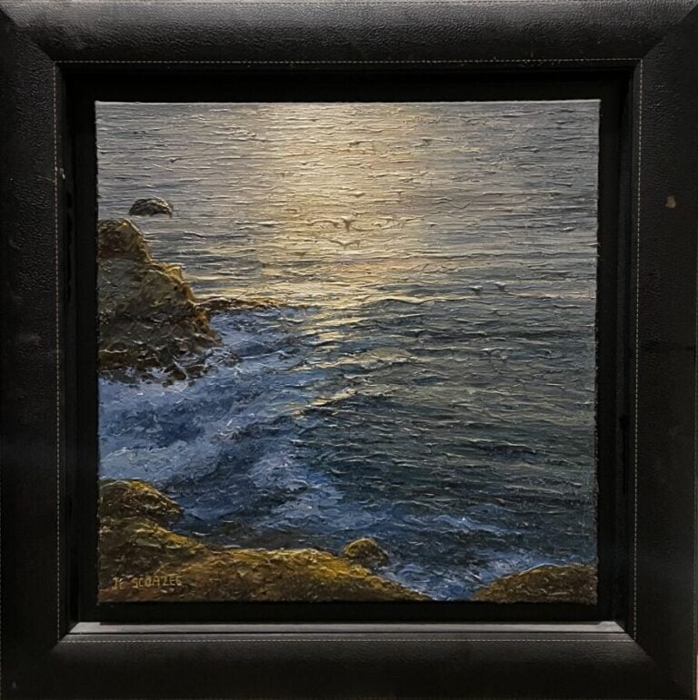 Jean-Louis SCOAZEC (1952-) - Bord de mer - Huile sur toile, signée en bas à gau…