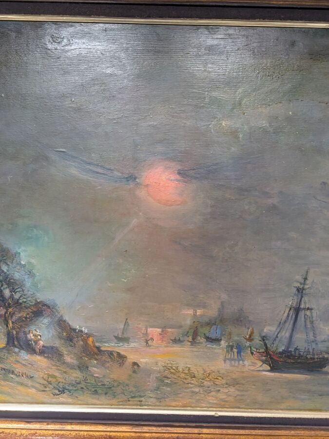 Jean RAFFY LE PERSAN (1920-2008) - Rêve au coucher du soleil, 1986 - Huile sur…