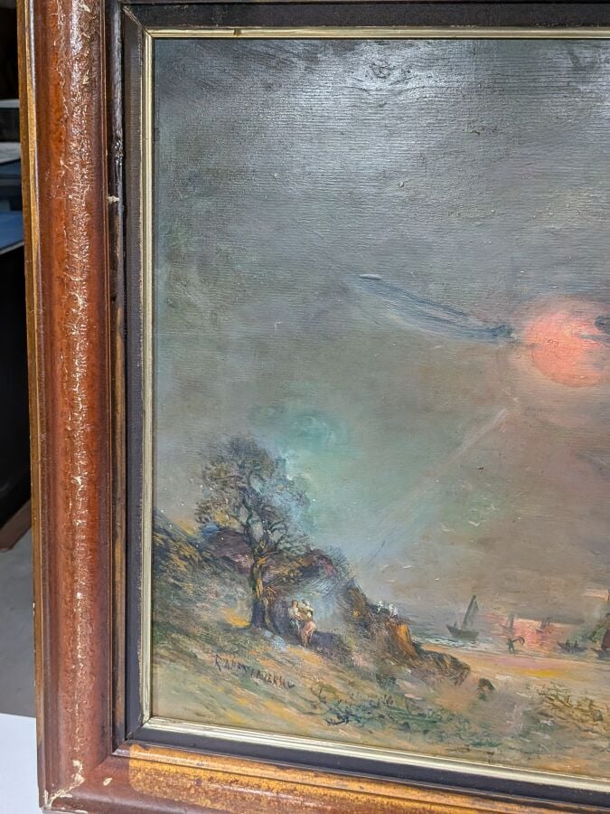 Jean RAFFY LE PERSAN (1920-2008) - Rêve au coucher du soleil, 1986 - Huile sur…