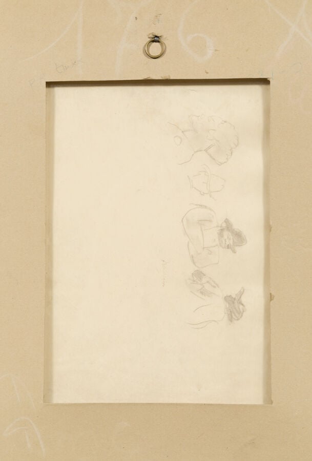 JULES PASCIN (1885-1930) - Scènes de vie, double face - Recto : crayon et fusai…
