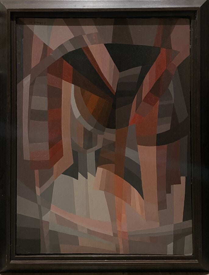 JULIANE SCHACK (1927-) - Abstraction, 1970 - Huile sur isorel, signée et datée…