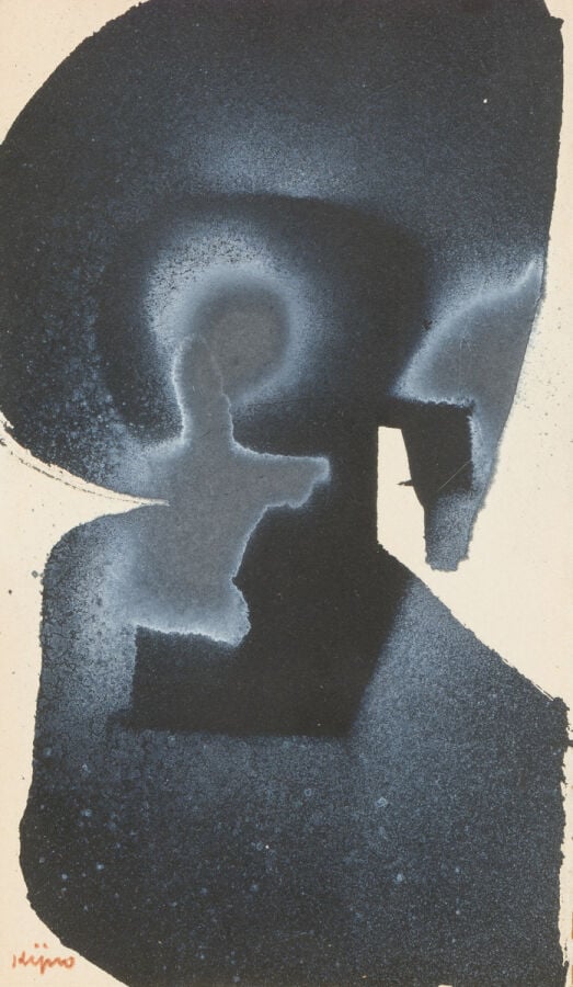 LADISLAS KIJNO 1921-2012) - Compositions - Ensembles de trois lithographies sur…