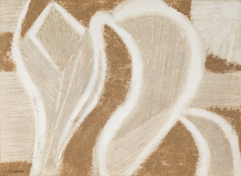 LOUIS TEYSSANDIER (1909-1987) - Composition - Technique mixte sur papier fixé s…