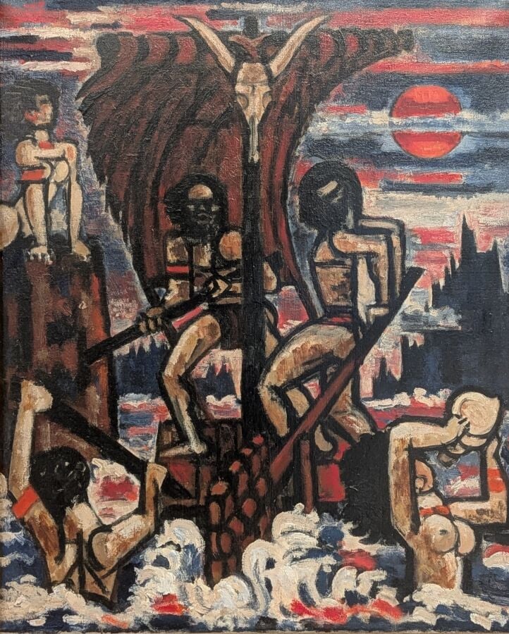 Marcel GROMAIRE (1892-1971) - Étude pour le gouvernail, 1937 - Huile sur toile…