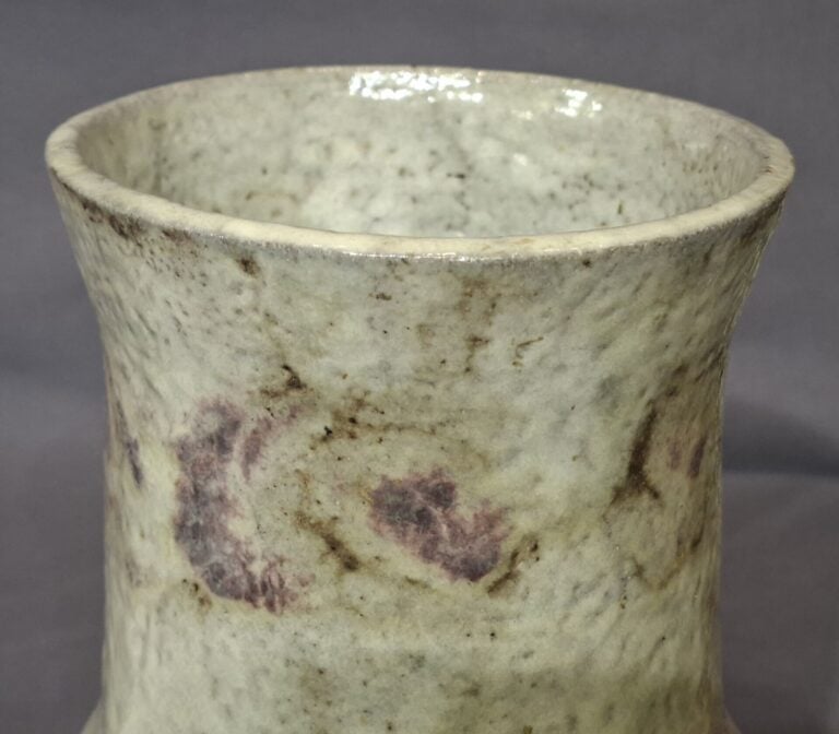 Max BOISSEAU (né en 1935) à Vallauris - Vase pansu à col droit en céramique éma…