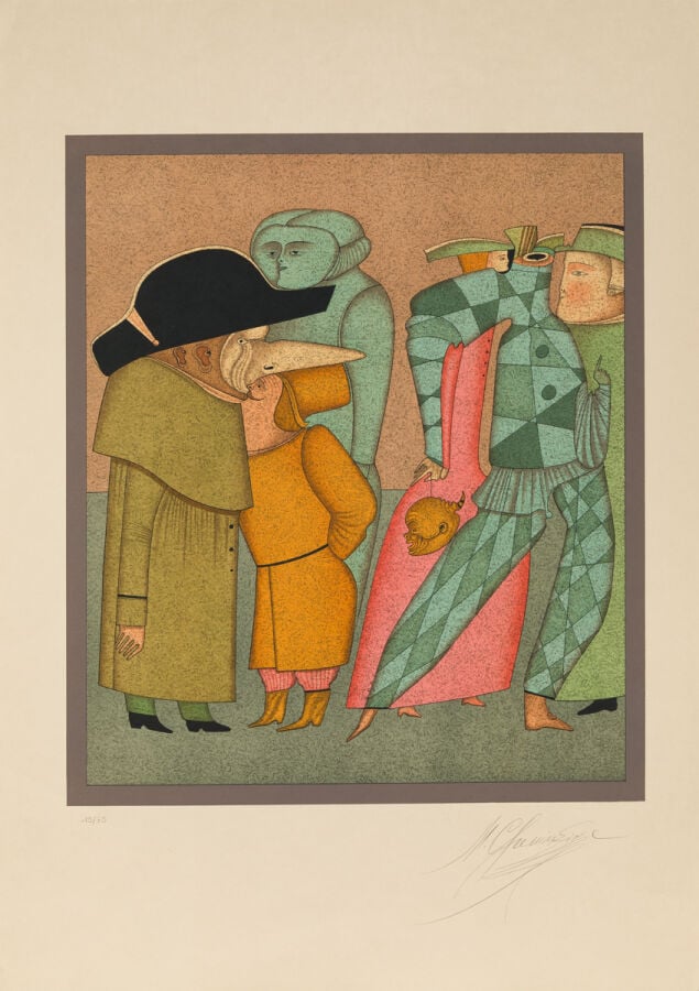 MICHEL (MIKHAIL) CHEMIAKIN (1943-) - Carnaval de Saint-Pétersbourg, 1988 - Ense…