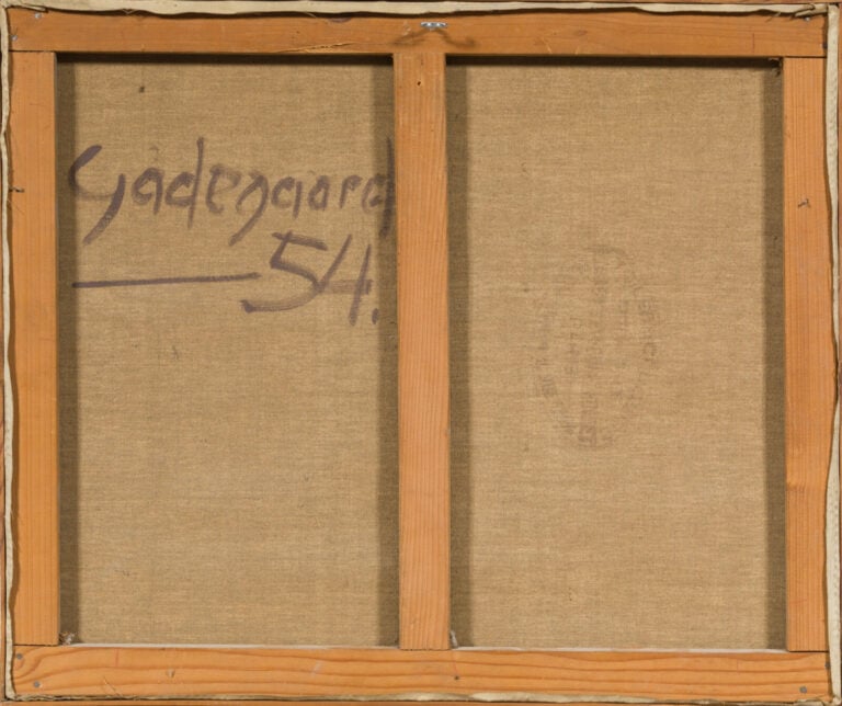 PAUL GADEGAARD (1920-1990) - Composition géométrique, 1954 - Huile sur toile, s…
