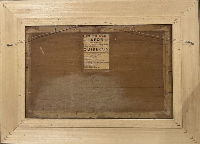 Pierre- Henry LAFON (XXème siècle) - Quiberon - Huile sur panneau (légèrement c…