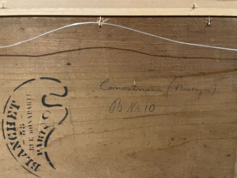Povl Friis NYBO (1869-1929) - Concarneau, 1910 - Huile sur panneau, signée et d…