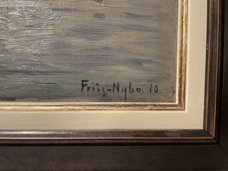 Povl Friis NYBO (1869-1929) - Concarneau, 1910 - Huile sur panneau, signée et d…