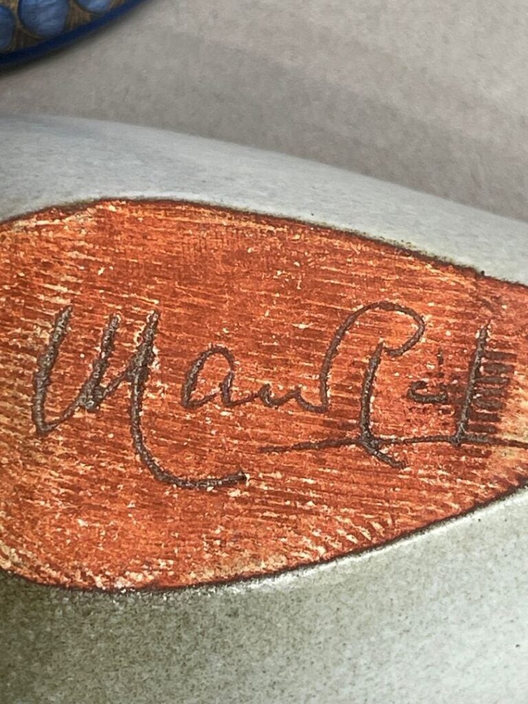 René MAUREL (1910-1986) à VALLAURIS - Réunion de trois céramiques émaillées pol…