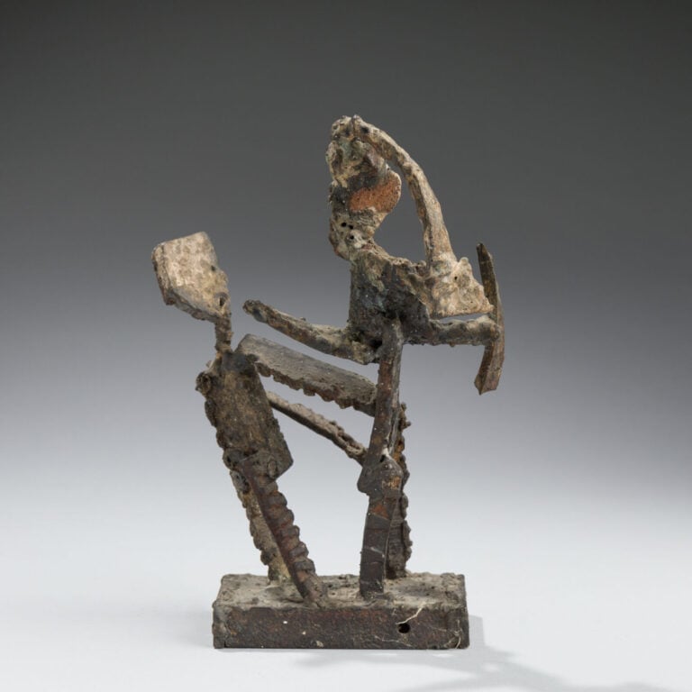 ROBERT JACOBSEN (1912-1993) - La dispute de couple - Sculpture en fer fixée sur…