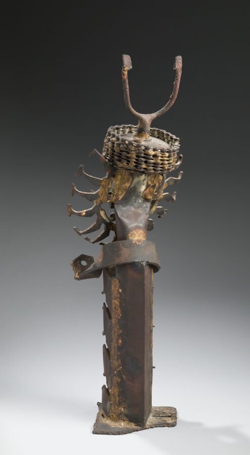 ROBERT JACOBSEN (1912-1993) - Le charbon,1953 - Sculpture en fer, étiquette sou…