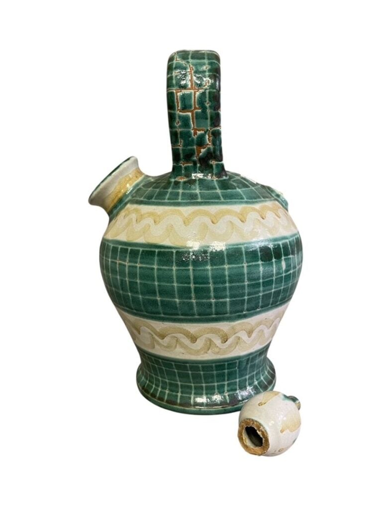 Robert PICAULT (1919-2000) - Grosse gargoulette en céramique émaillée polychrom…