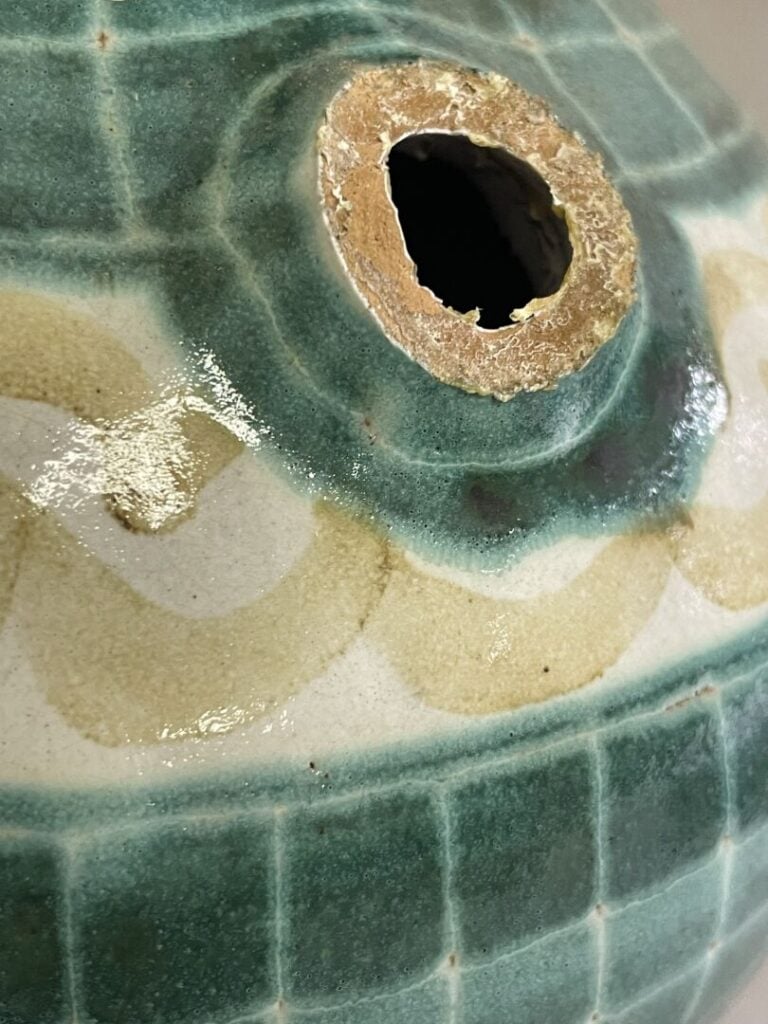Robert PICAULT (1919-2000) - Grosse gargoulette en céramique émaillée polychrom…