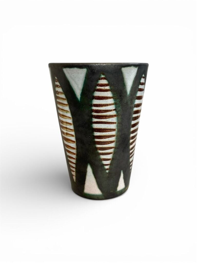 Robert PICAULT (1919-2000) - Huilier, vinaigrier, petit vase et gobelet en céra…