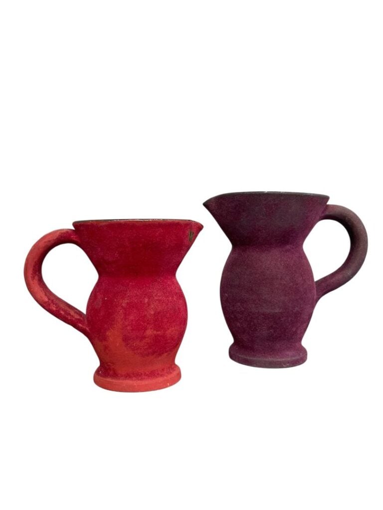 Robert PICAULT (1919-2000) - Lot de 2 pichets en céramique couverts de mousse,…