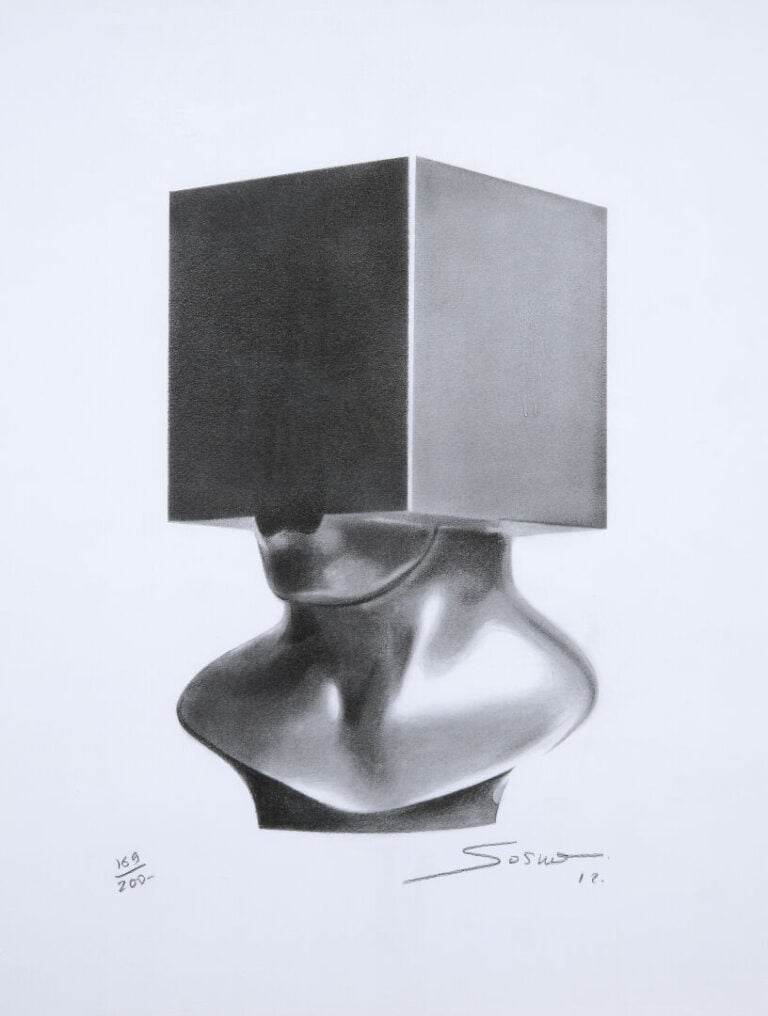 Sacha SOSNO (1937-2013) - Tête carrée, 2012 - Lithographie - Signée et datée en…
