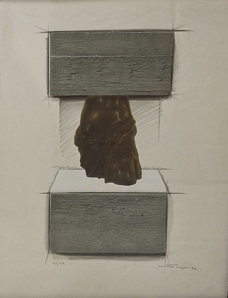 Sacha SOSNO (1937) - Vénus oblitérée - Lithographie et plaques de métal - Signé…