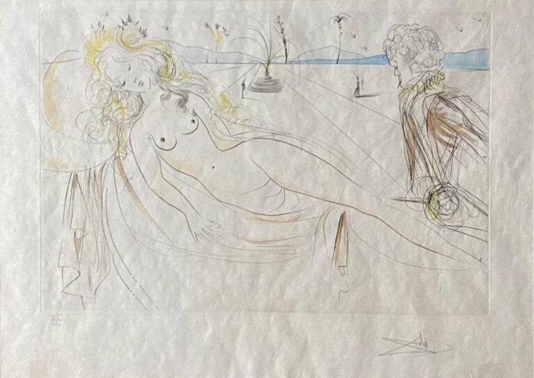 SALVATOR DALI (1904-1989) - Vénus au joueur d'orgue, 1971 (Michler&Löpsinger 48…