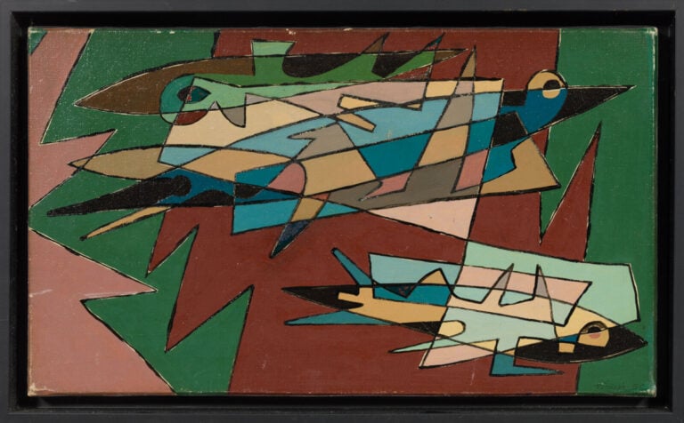 Tony GONNET (1909-2004) - Composition - Huile sur toile, signée et datée en bas…