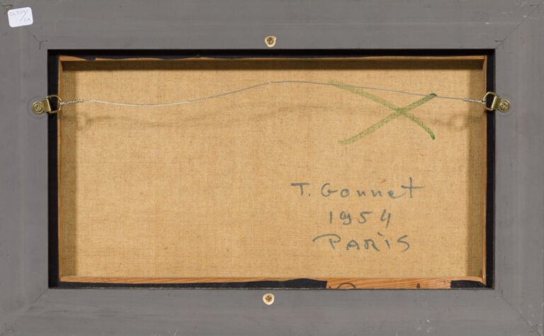 Tony GONNET (1909-2004) - Composition - Huile sur toile, signée et datée en bas…