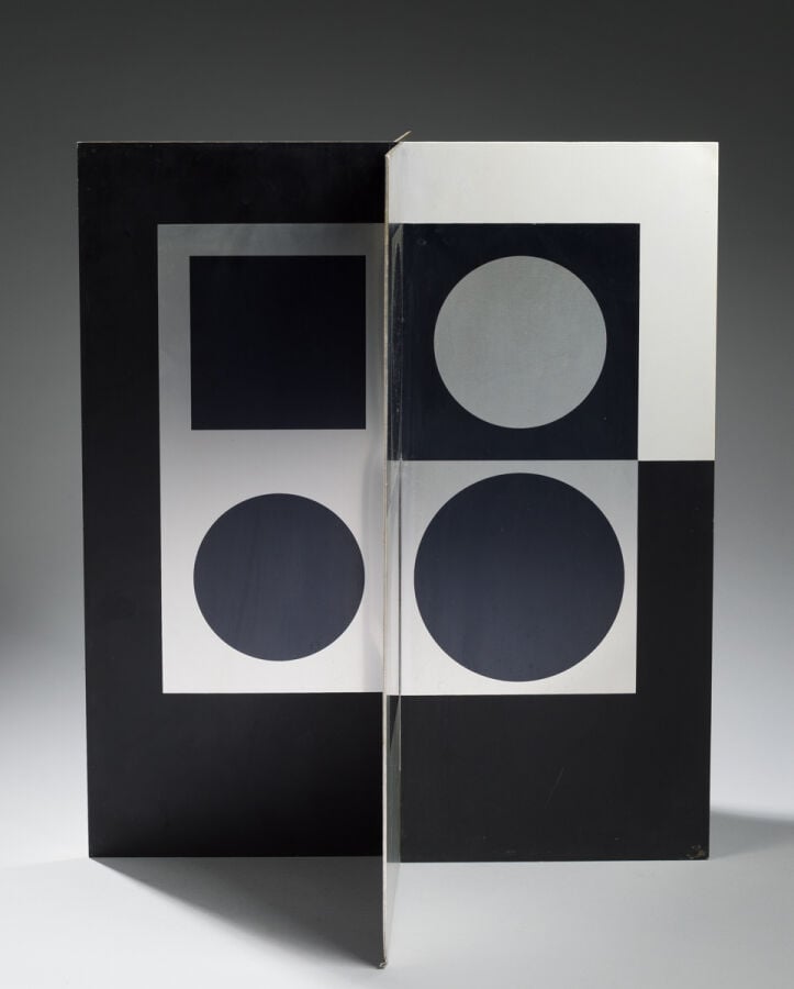 VICTOR VASARELY (1906-1997) - Image- miroir, 1965 - Sérigraphie sur métal, édit…