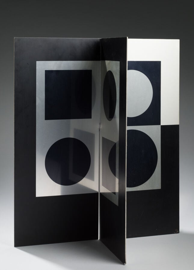 VICTOR VASARELY (1906-1997) - Image- miroir, 1965 - Sérigraphie sur métal, édit…