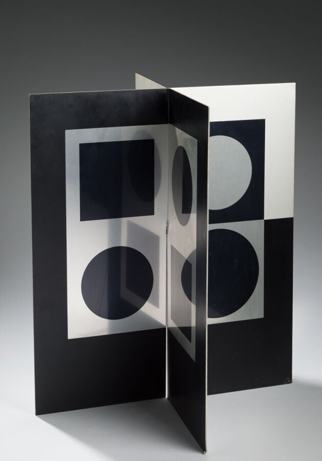 VICTOR VASARELY (1906-1997) - Image- miroir, 1965 - Sérigraphie sur métal, édit…