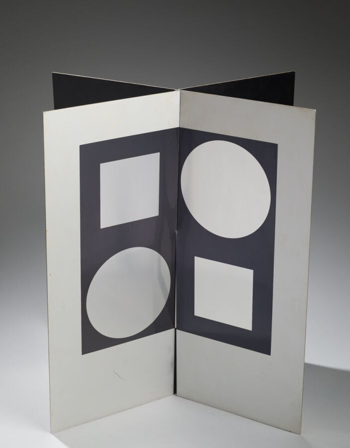 VICTOR VASARELY (1906-1997) - Image- miroir, 1965 - Sérigraphie sur métal, édit…