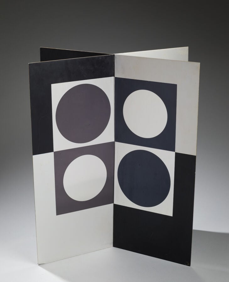 VICTOR VASARELY (1906-1997) - Image- miroir, 1965 - Sérigraphie sur métal, édit…