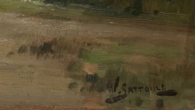 Willem BATAILLE (1867-1933) 04531/22 - Vue de village - Huile sur panneau, sign…