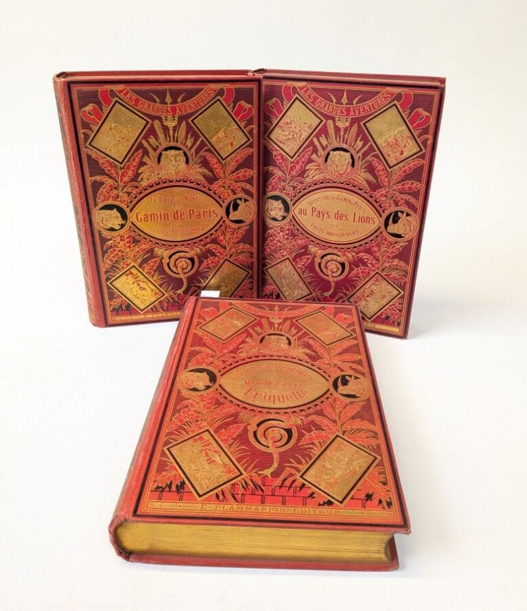 Boussenard / 3 cartonnages de la série « Les Grandes Aventures ». Ed. Librairie…