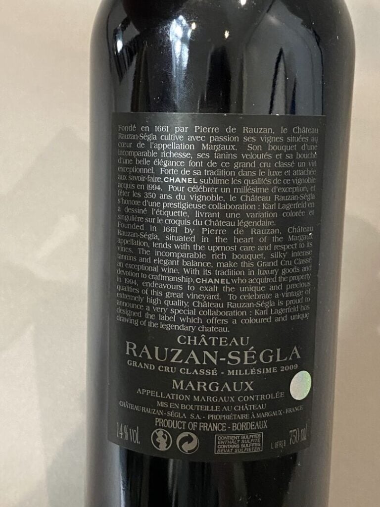 Château RAUZAN-SEGLA 2009 - Margaux 2ème Cru classé, bouteille factice - Éditio…