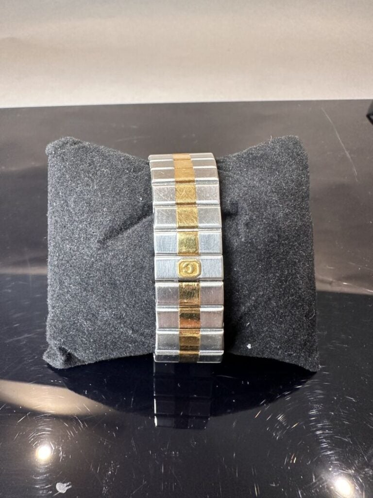 CHOPARD - Montre bracelet mixte en acier et or jaune, grand modèle "Saint Morit…