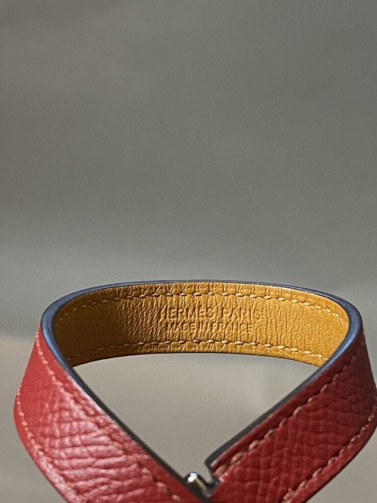 HERMES - Bracelet double tour modèle Rivale - Avec écrin