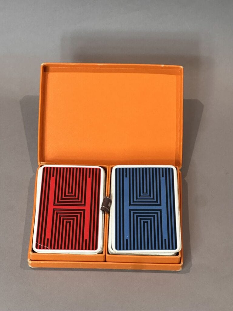 HERMES - Set de deux jeux de 54 cartes, dessiné et gravé par Draeger frères - B…
