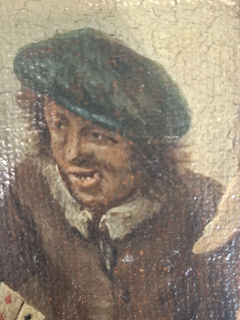 École du XVIIe siècle, dans le goût de TENIERS - Scène de taverne - Huile sur t…