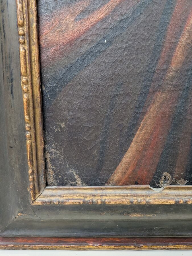 ECOLE XVIIIème - Saint Jean - Huile sur toile - 69,5 x 59 cm - - Lot à retirer…