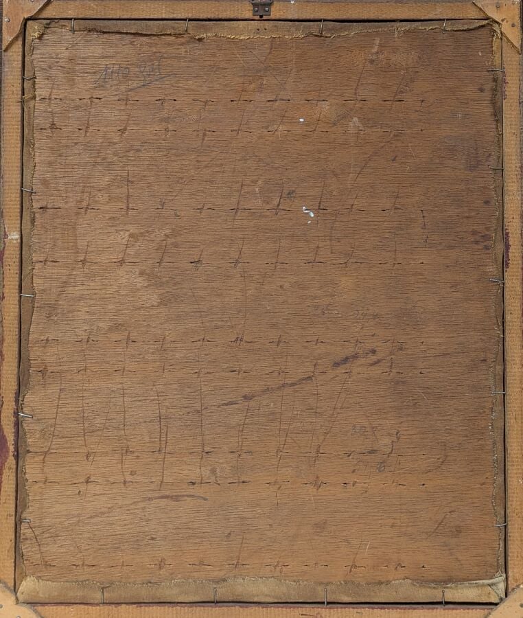 ECOLE XXème - Albertus Magnus - Huile sur panneau - 36 x 30 cm - - Lot à retire…