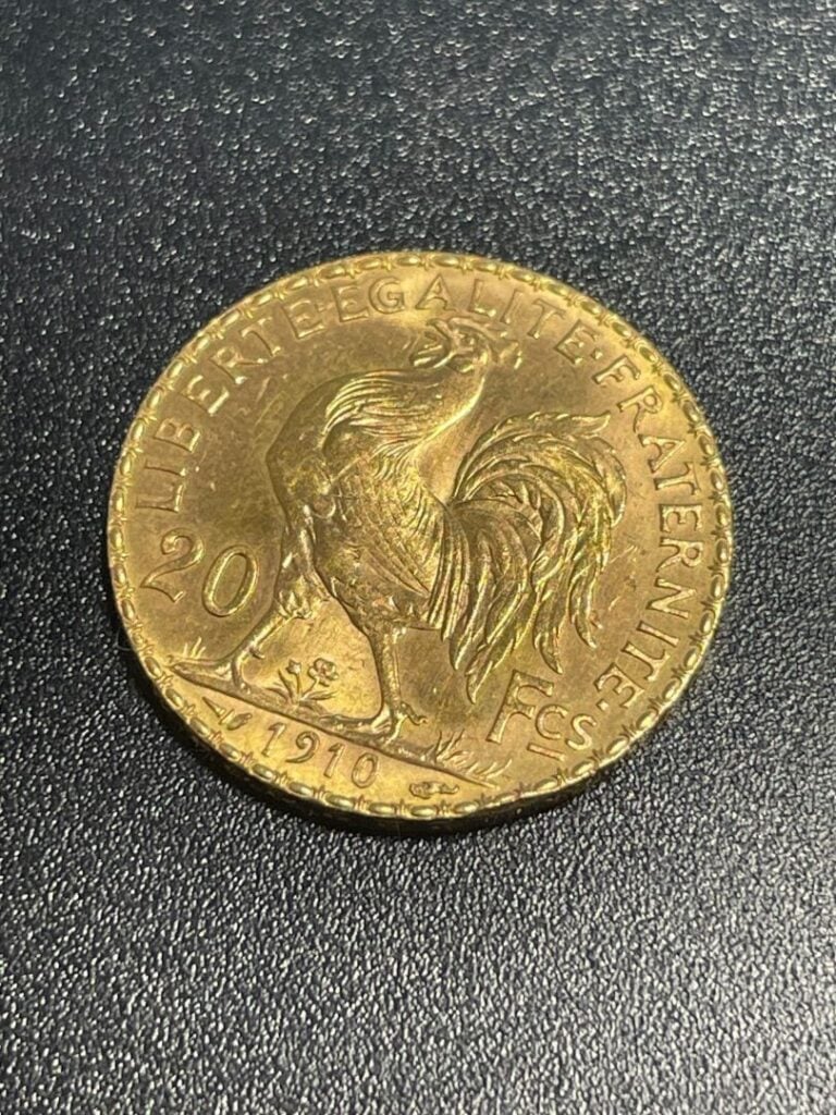 FRANCE - Pièce de 20 francs or 1910 - Poids : 6.4 g