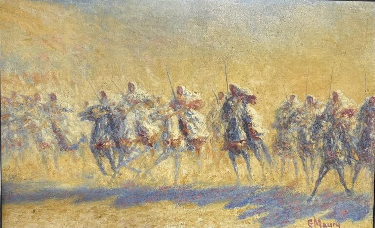 Georges Sauveur MAURY (1872-1960) - Fantasia - Huile sur toile, signée en bas à…