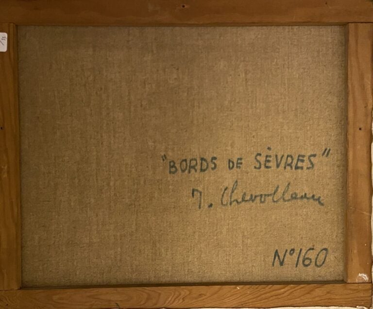 Jean CHEVOLLEAU (1924-1996) - Bords de Sèvres - Huile sur toile, signé en bas à…
