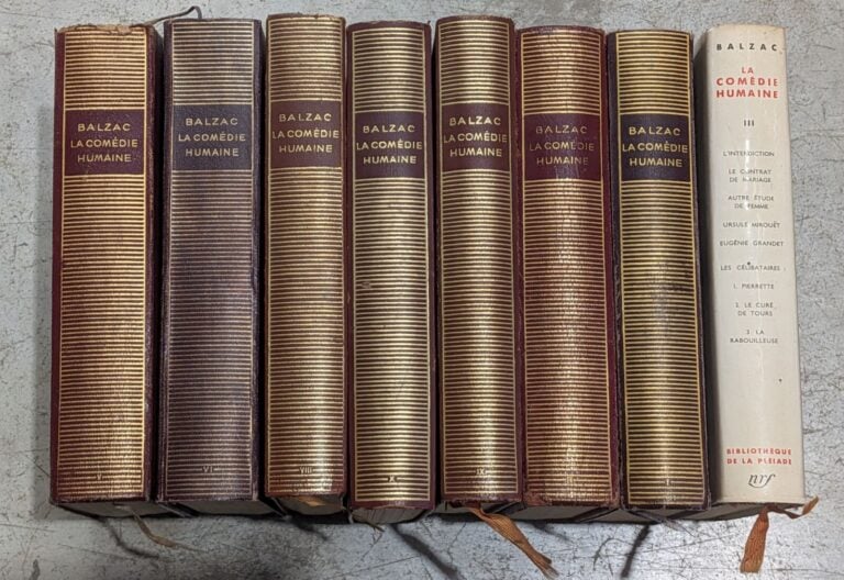 LA PLEIADE - 8 volumes - BALZAC - - La Comédie Humaine 1,2,3,5,6,8,9,10 - État…