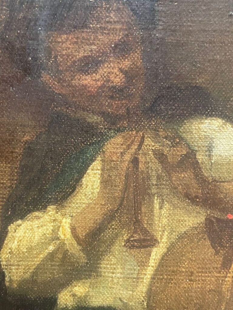Louis BAADER (1828-1919) - Le Joueur de cornemuse - Huile sur toile, signée en…