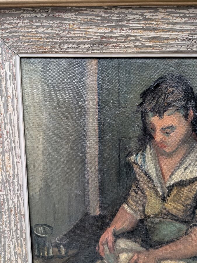 Paul COLLOMB (1921-2010) - La vaisselle - Huile sur toile, signée en bas à droi…