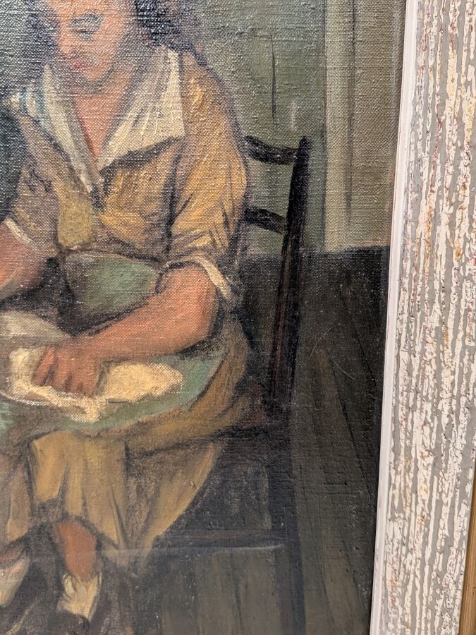 Paul COLLOMB (1921-2010) - La vaisselle - Huile sur toile, signée en bas à droi…